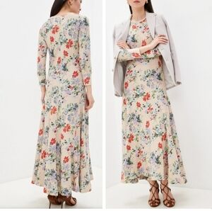 Polo Ralph Lauren Floral Waffle Knit Maxi Dress